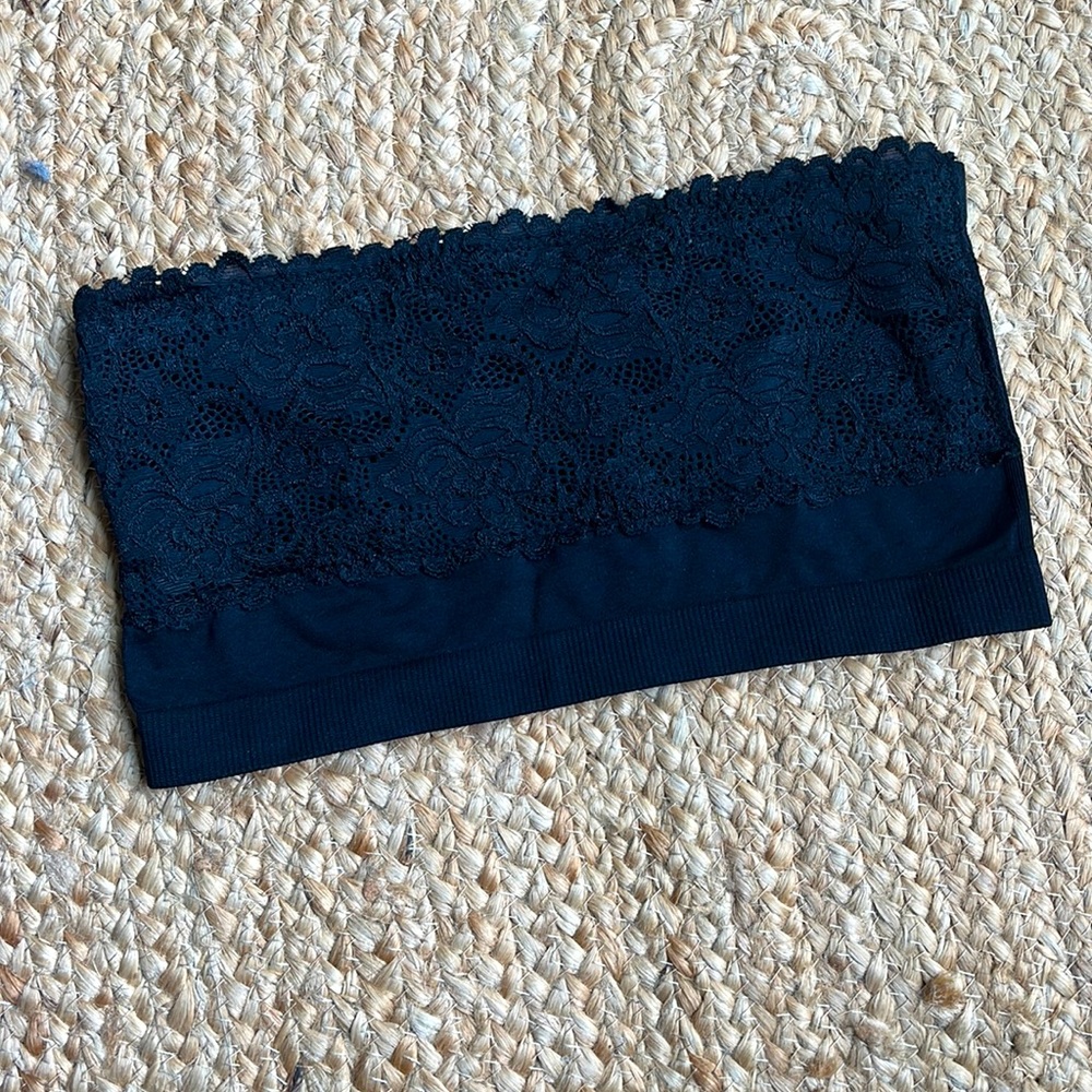 Super cute boho lace bandeau in black by coobie